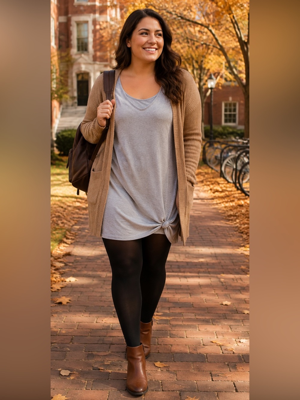 Fashion Nova Light Gray Short Sleeve Twist-Front Tunic Dress